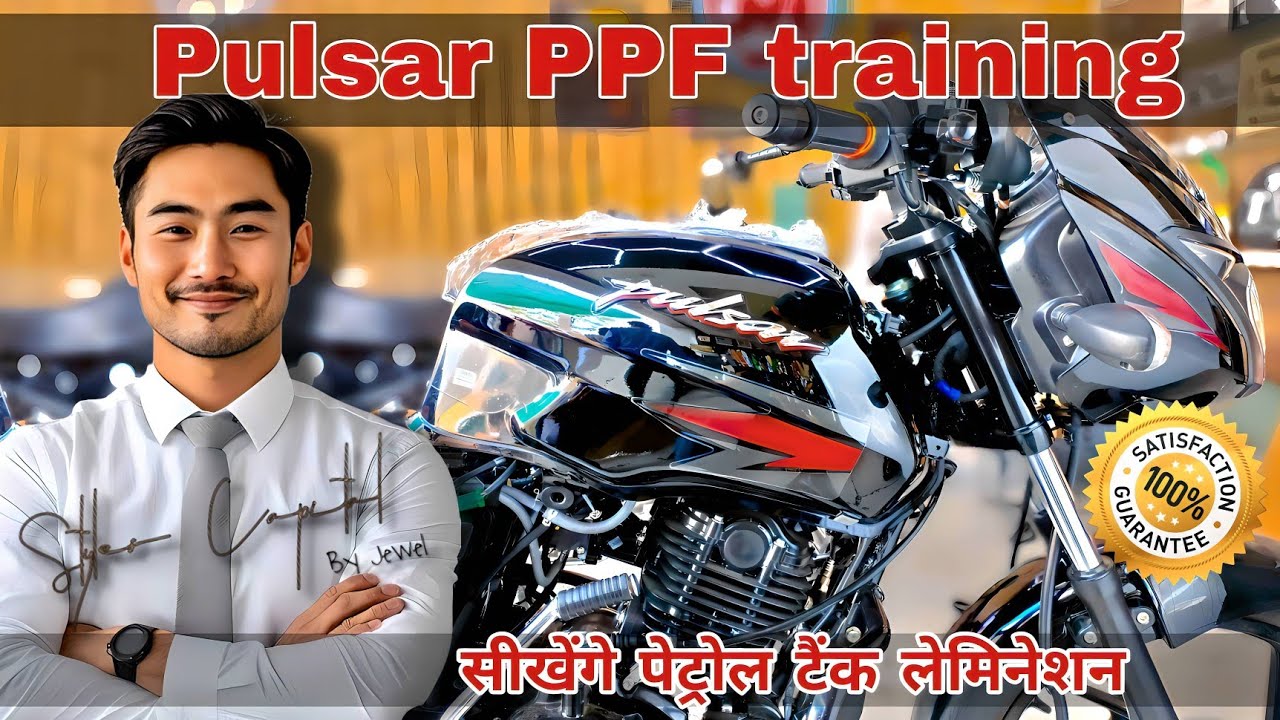 Pulsar bike  ppf modified lamination kaise karen ha#glamourarts #pulserbike #bike #ppfprotection