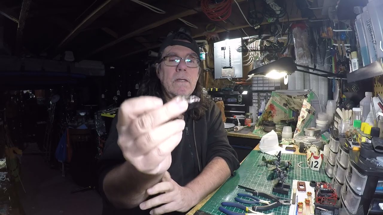 I Made a Model Airplane Canopy Frame Soldering Phone Wire Together.