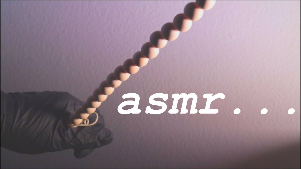 asmr wooden spheres on a string...