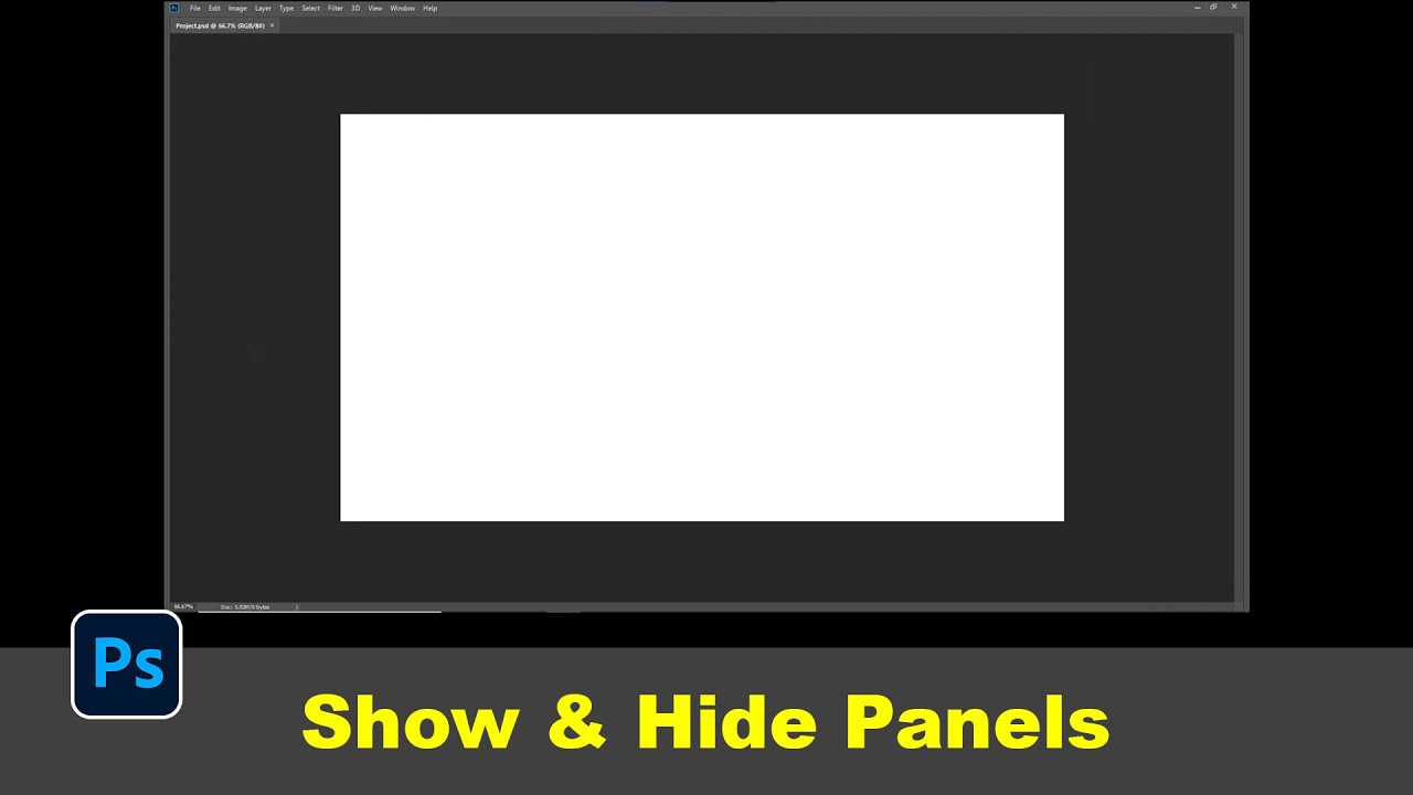 Show and Hide Panels Shortcut | Photoshop