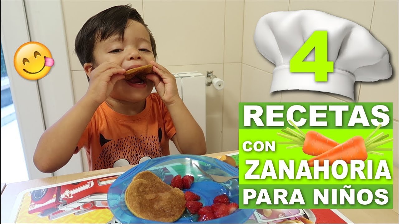 4 Recetas con Zanahoria para Niños
