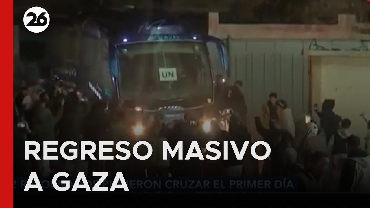 🚨 GAZA | Comenzó la vuelta de palestinos por Rafah con denuncias de maltrato por parte de Israel
