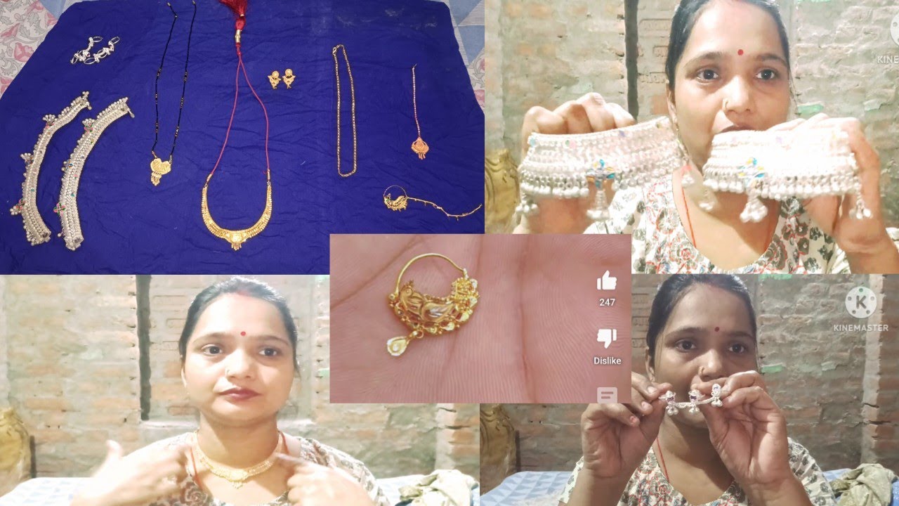 💁❤️My Gold Jewellery collection। 💁सोने और चांदी की डिजाइन। 🌹🌺Jewelley design Collection। Daily Vlog