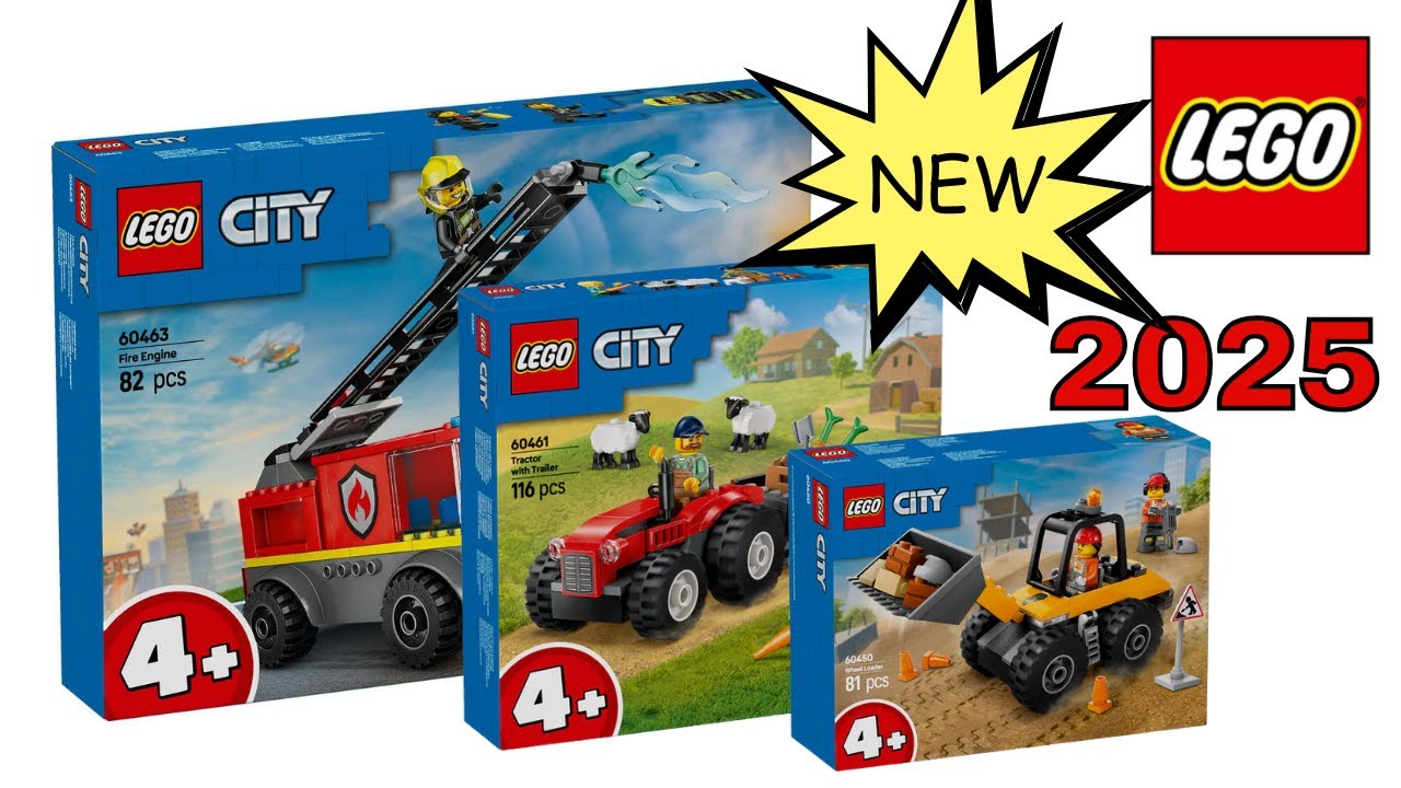 LEGO CITY 60450 60461 60463 FOUR PLUS 4 + COMPILATION SPEED BUILD