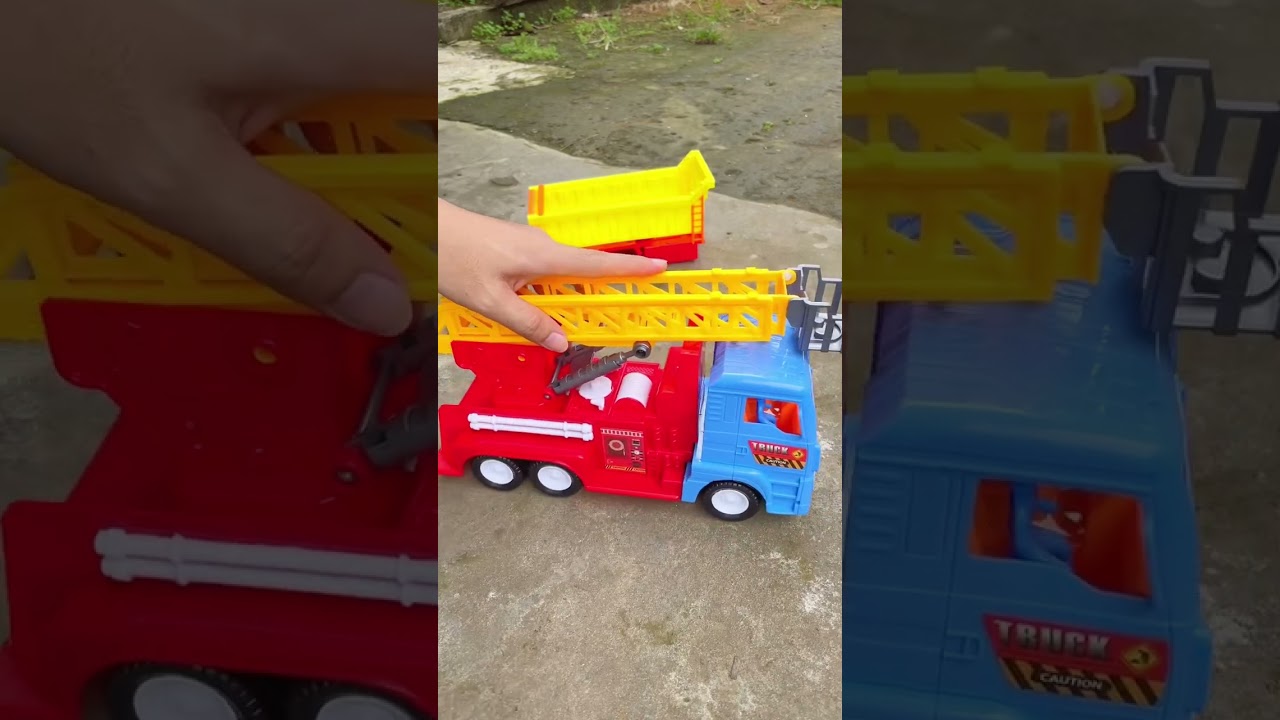 Xe &ocirc; t&ocirc; c&ocirc;ng tr&igrave;nh, lắp r&aacute;p xe tải ben | Toy cars, trucks assembly #shorts