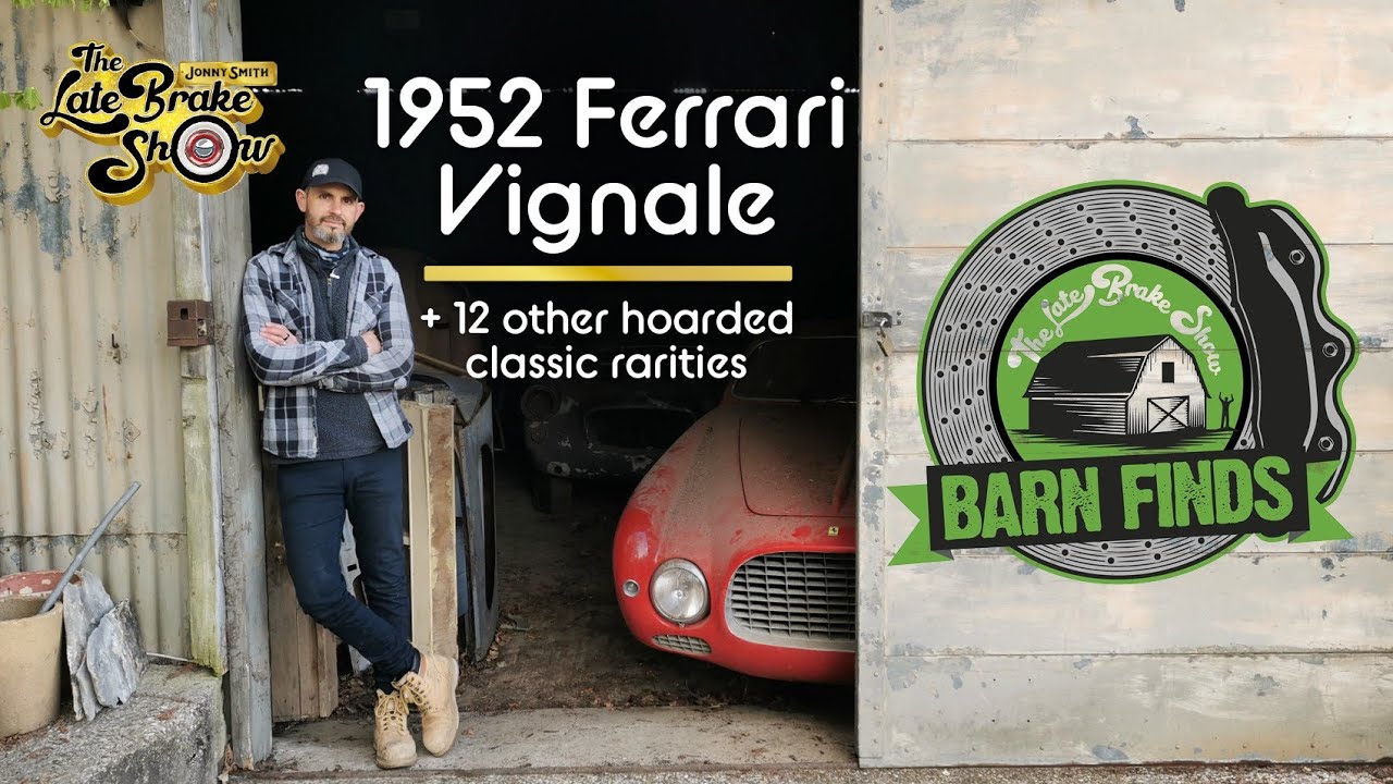 1952 Ferrari barnfind + vintage race cars