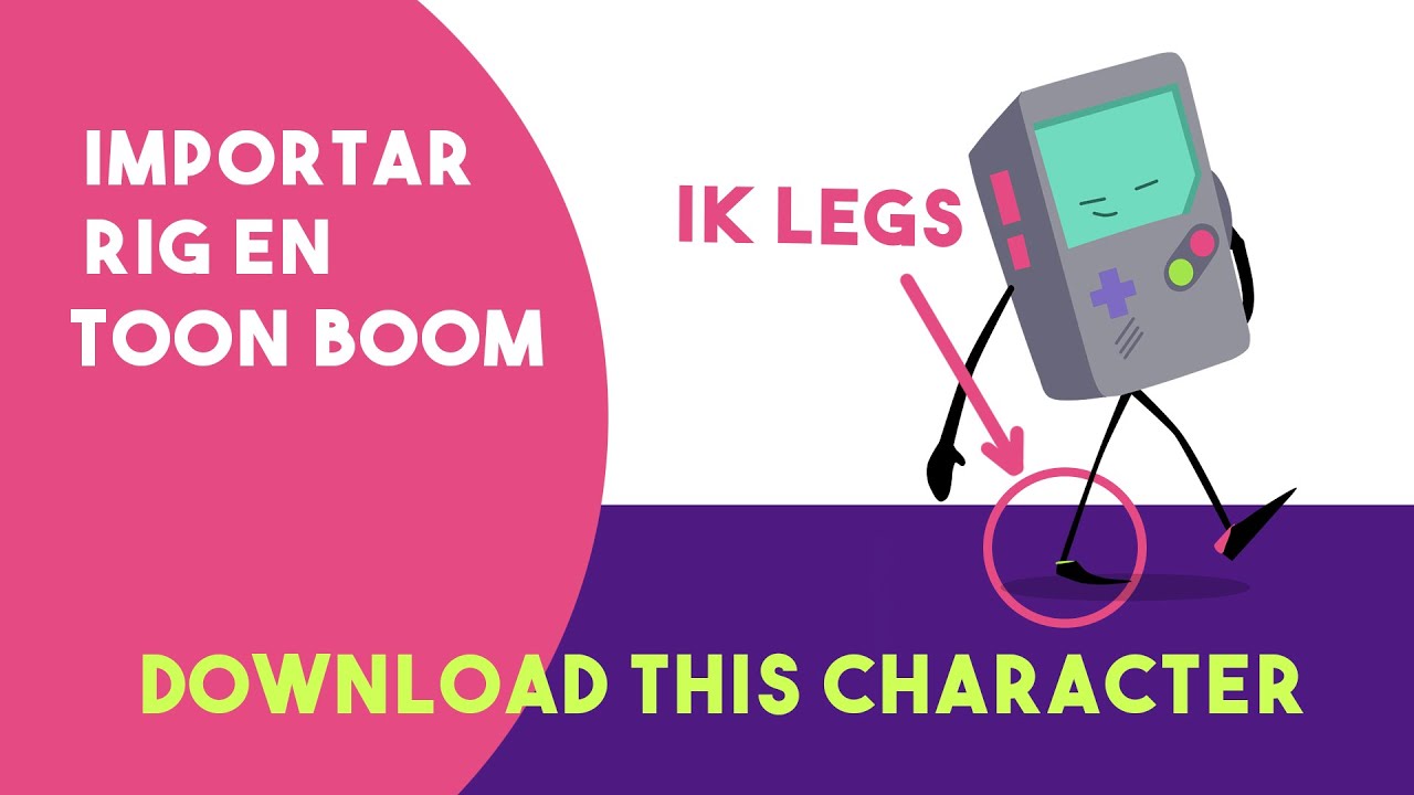 Importar personaje y animación en Toon Boom Harmony / GET this Rig on GUMROAD