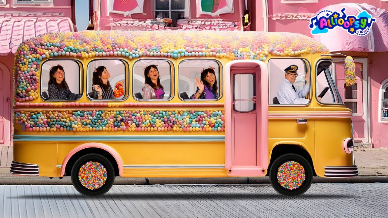 Wheels on the bus - Action Song for Kids | Kids Music | Allioopsy