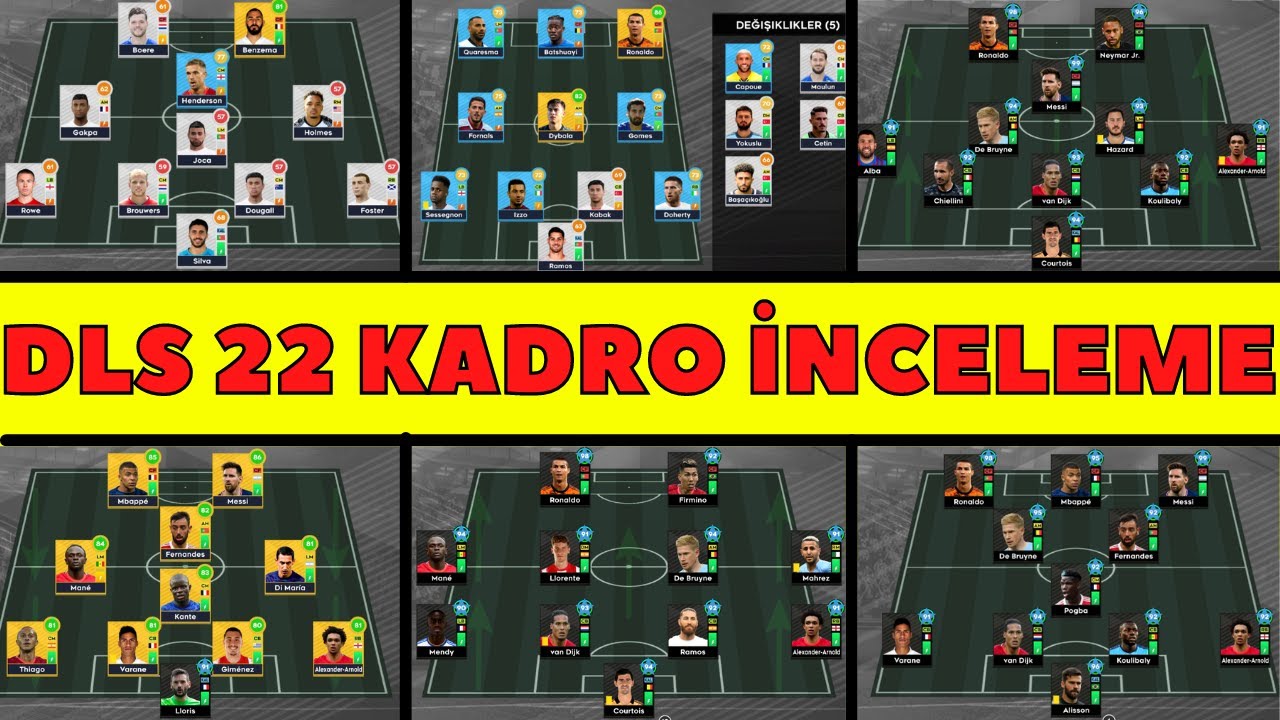 SİZLERİN KADROLARINA BAKTIM - DLS 22 KADRO İNCELEME #1 - DREAM LEAGUE SOCCER