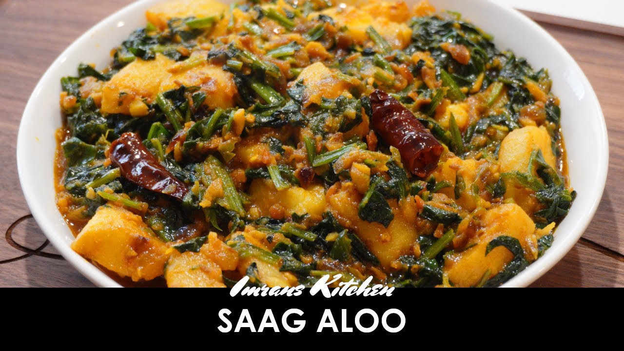 Saag Aloo Recipe | Delicious Restaurant Style Potato & Spinach Curry