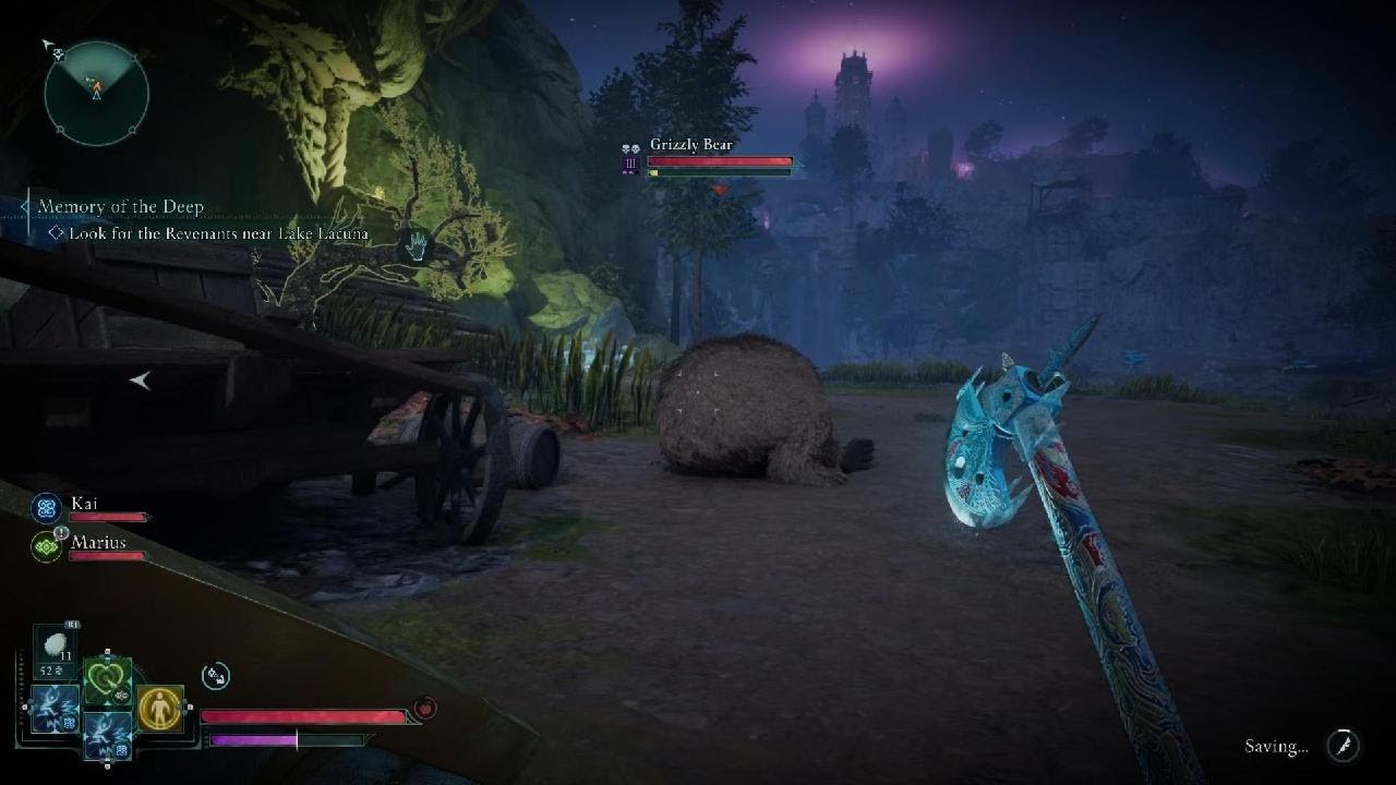 Avowed Path of Dambed 2 skull Grizzly bear fight.. Not fun