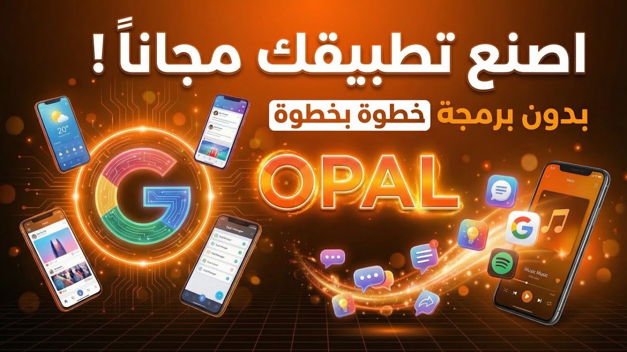 اصنع تطبيقك مجانا وبدون برمجة وبدقائق باستخدام أداة جوجل الجديدة أوبل Opal – شرح كامل خطوة بخطوة