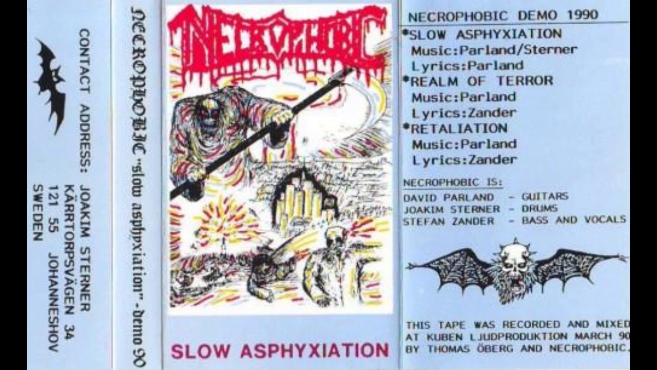 Necrophobic - Slow Asphyxiation 1990 (Full Demo)