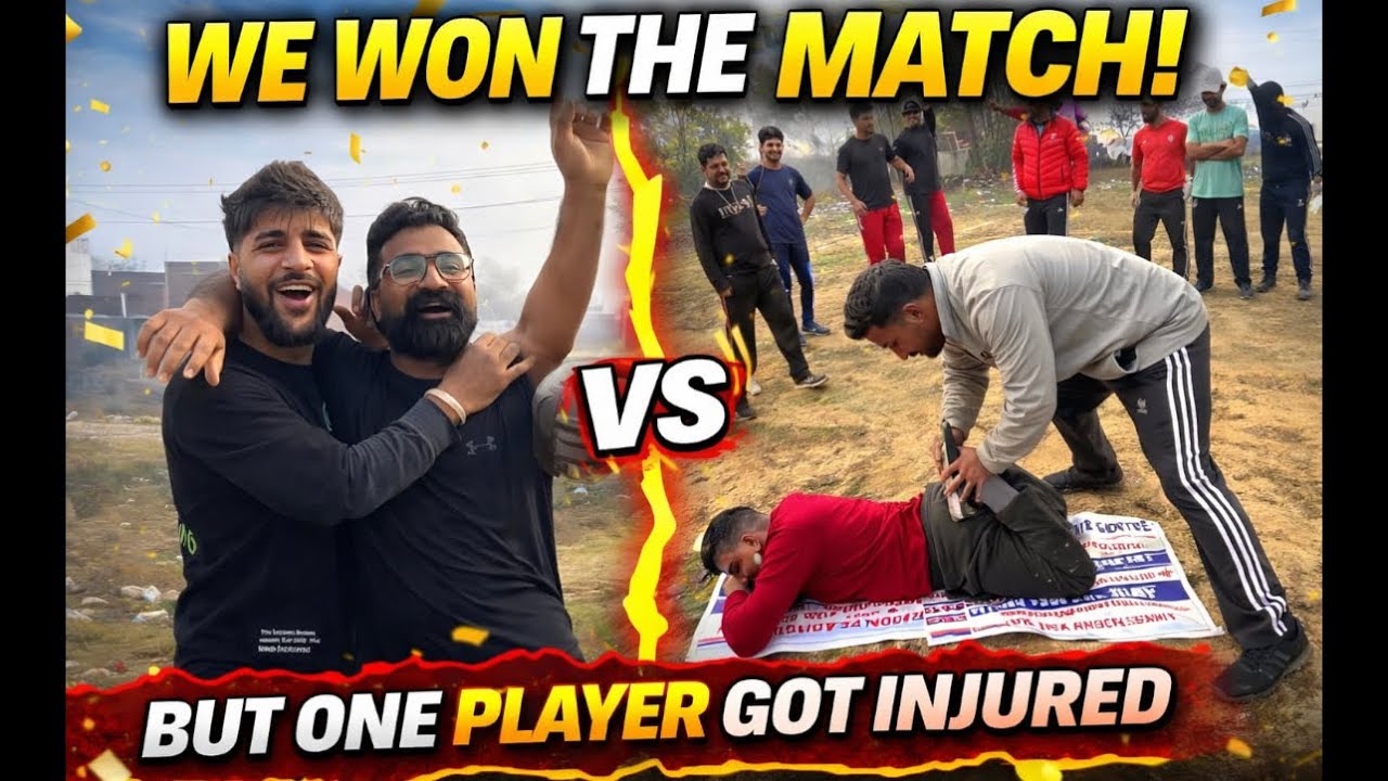 WE WON🏆! But our player got injured 😱