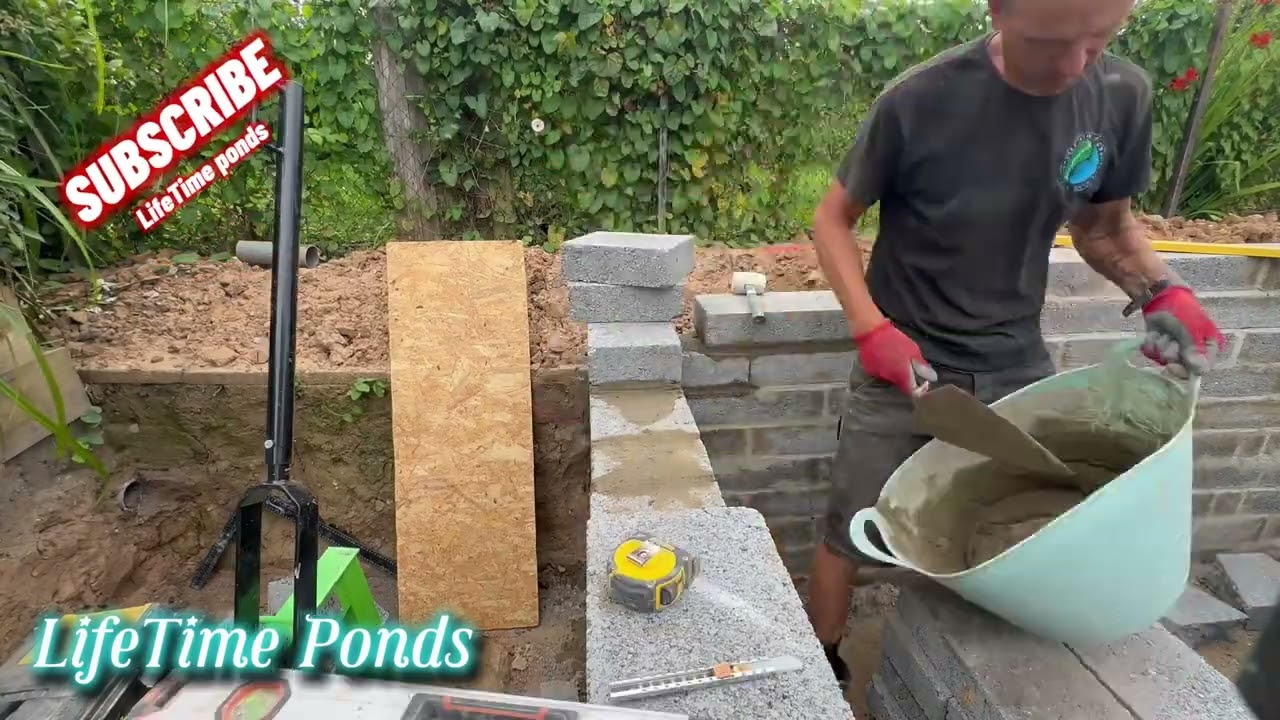 Pond Build in progress more to update #pondworks #backyardpond #outdoorpond