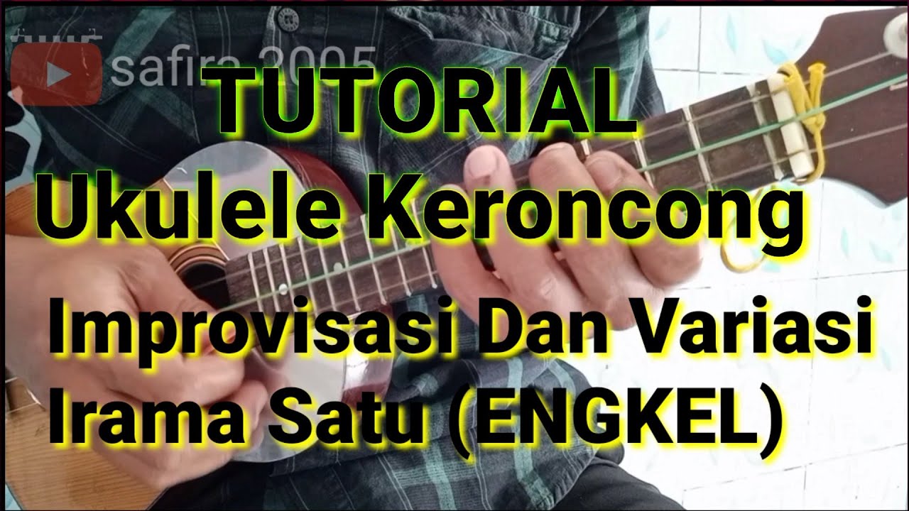 Tutorial  dan cara variasi ukulele irama engkel #1 #keroncong #langgam #entertainment  #indonesia