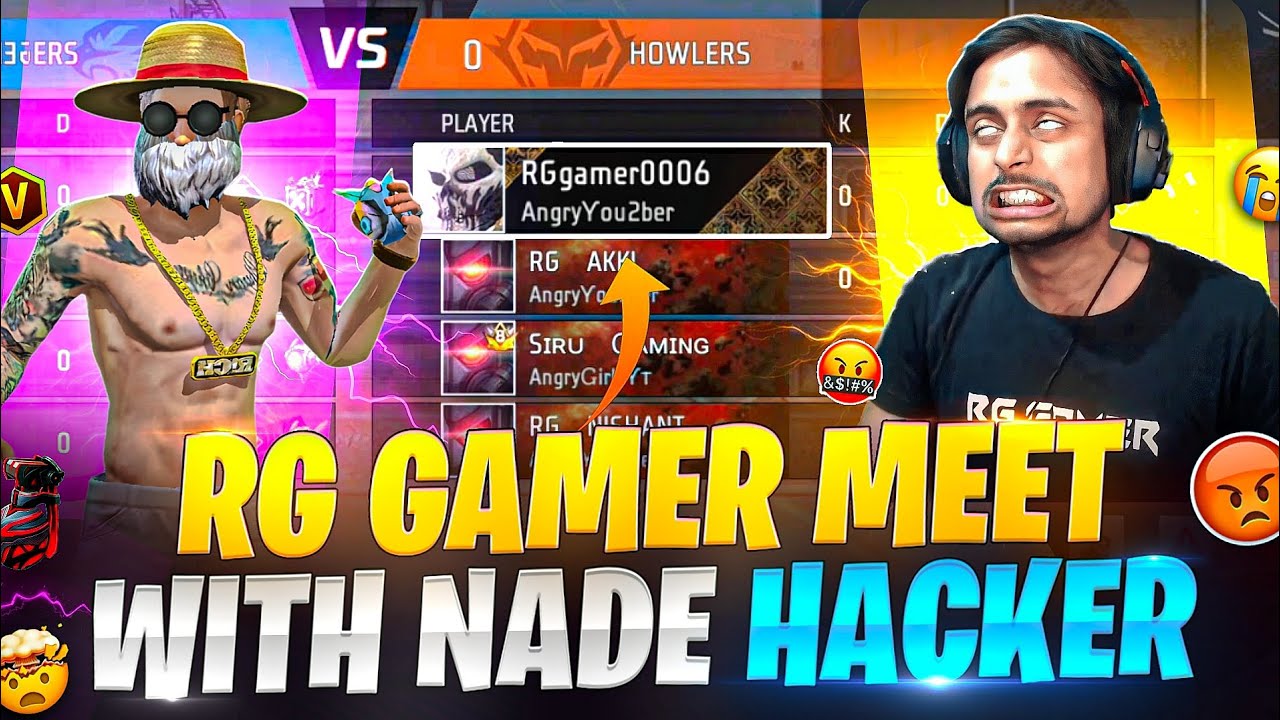 RG GAMER MEET 🚀 WITH NADE HACKER 💣🔥 GARENA - FREE FIRE 