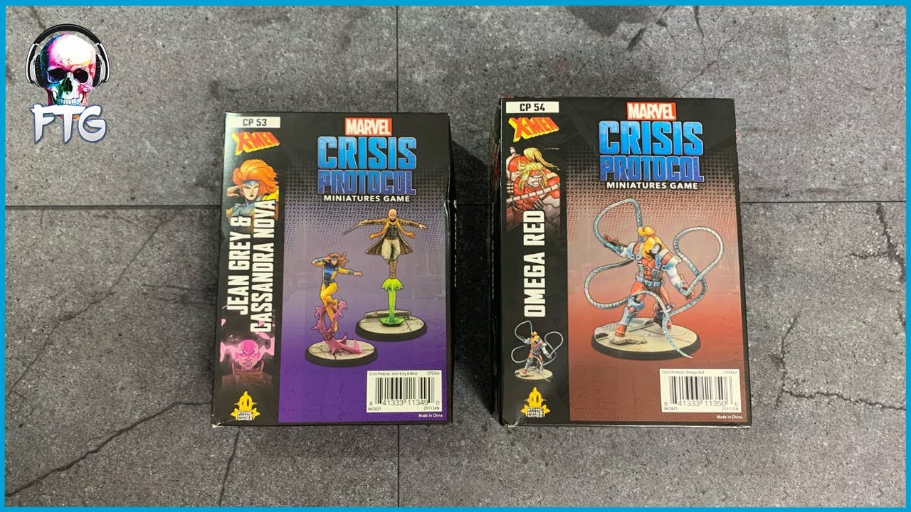 Marvel Crisis Protocol Unboxing - Jean Grey & Cassandra Nova and Omega Red