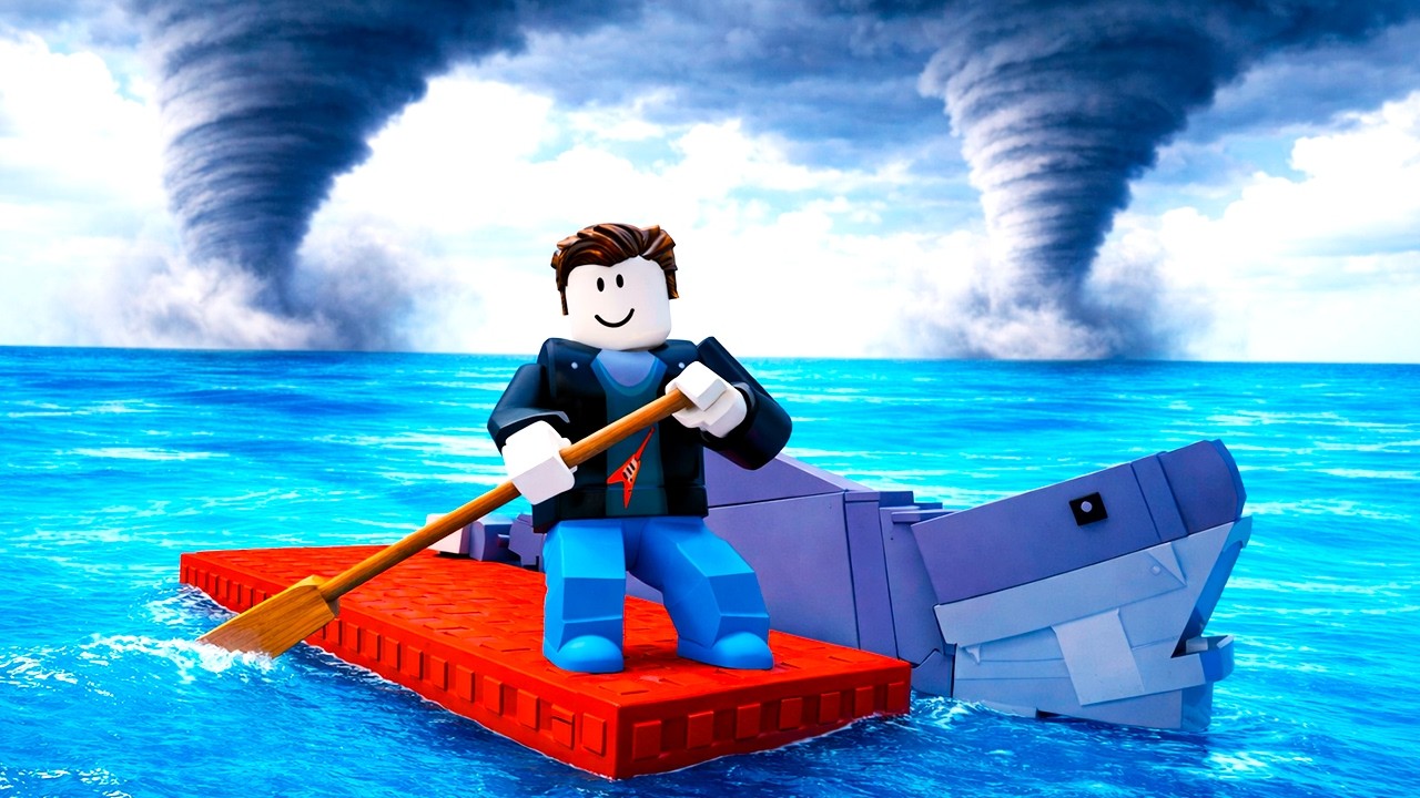 ENFRENTEI UMA TEMPESTADE SEVERA COM FURACÃO! ROBLOX
