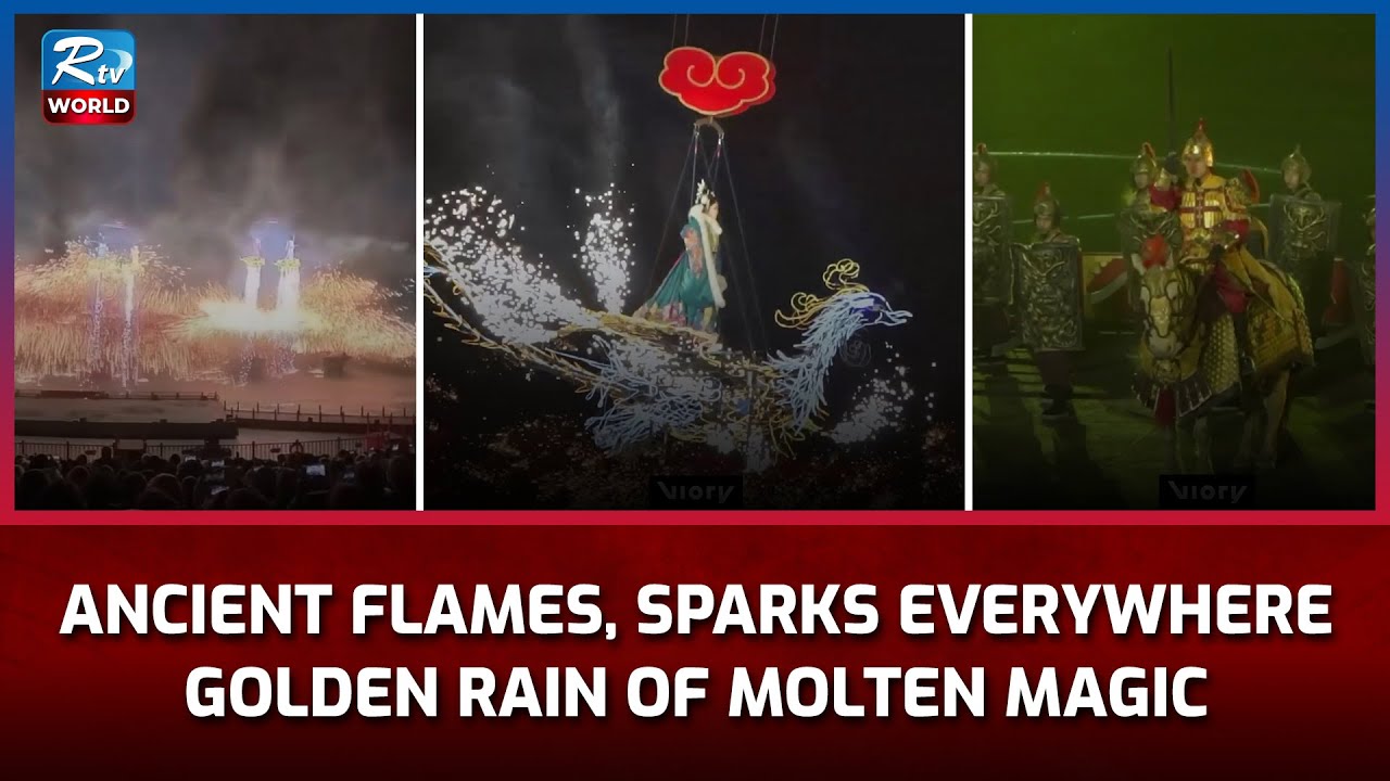 A Golden Rain of Sparks Transforms Festival Streets | Golden Rain | Tradition | Rtv World