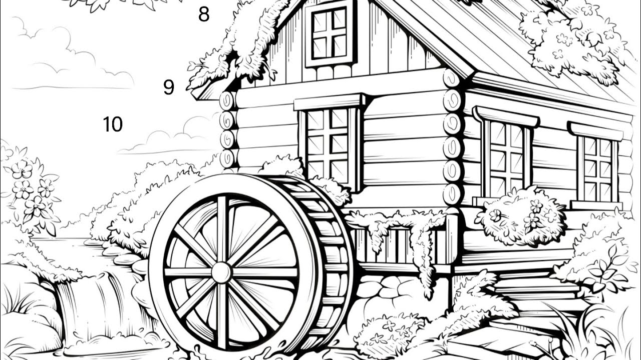 Color Oasis app The Hidden Garden Café: A Secret Escape in Bloom Paint by Numbers #coloringbook