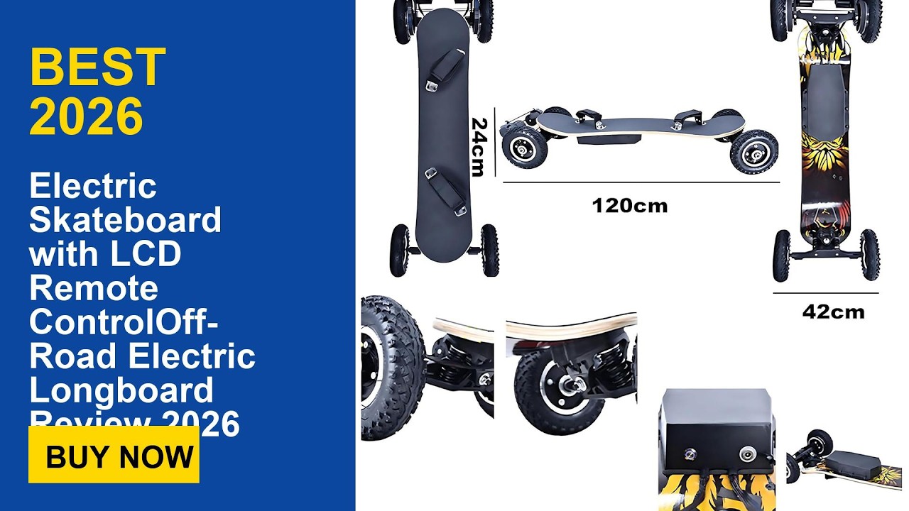 Electric Skateboard with LCD Remote ControlOff-Road Electric Longboard Review 2026