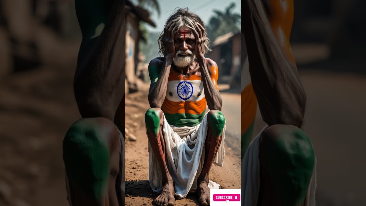 A Nation's Burden Indian Elder's Poignant Moment in the Village#shorts#ashokachakra