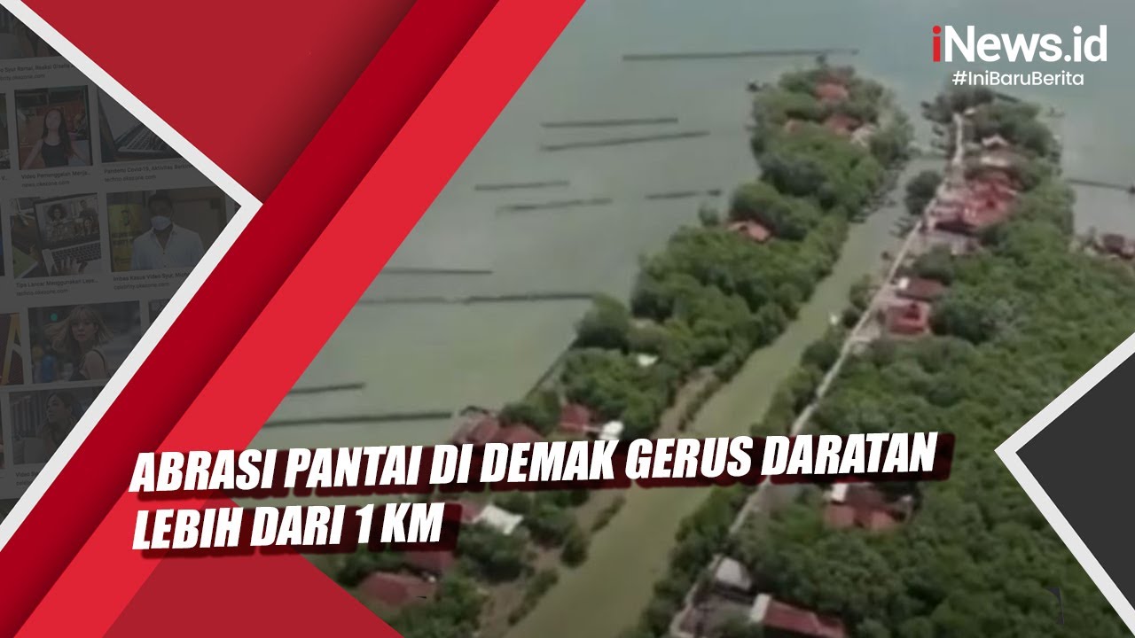 Abrasi Pantai di Demak Gerus Daratan Lebih dari 1 Km
