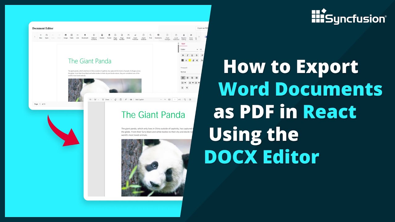 How to Export Word Documents as PDF in React Using the DOCX Editor