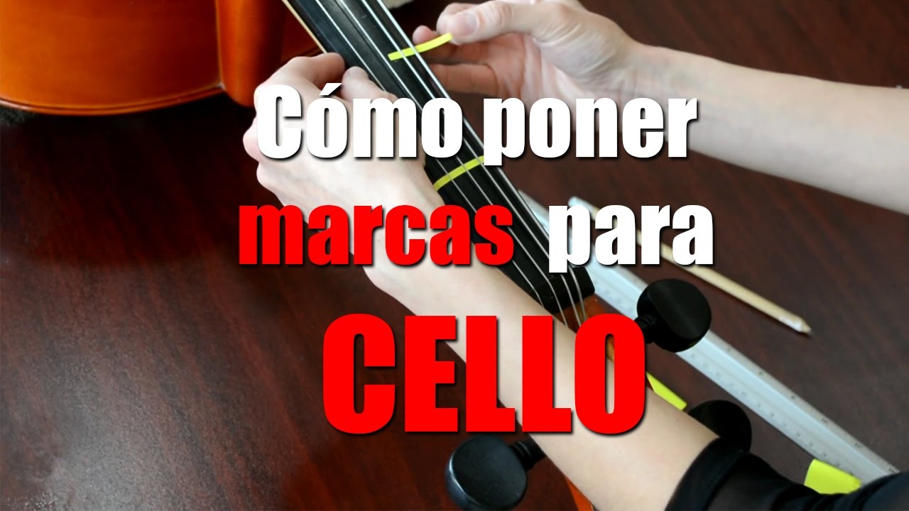 Como poner lineas guia para principiantes en el cello