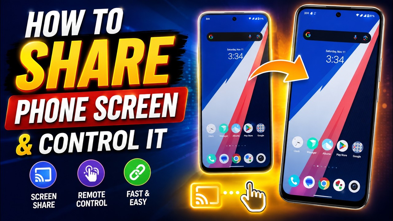 How to Share Phone Screen & Control it?