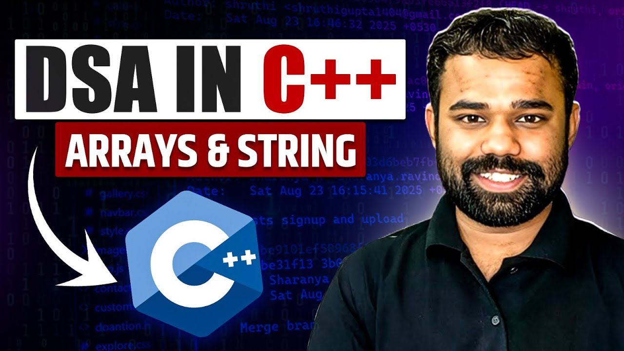 Masterclass : DSA in C++ : Array and Strings | Data Structures and Algorithms
