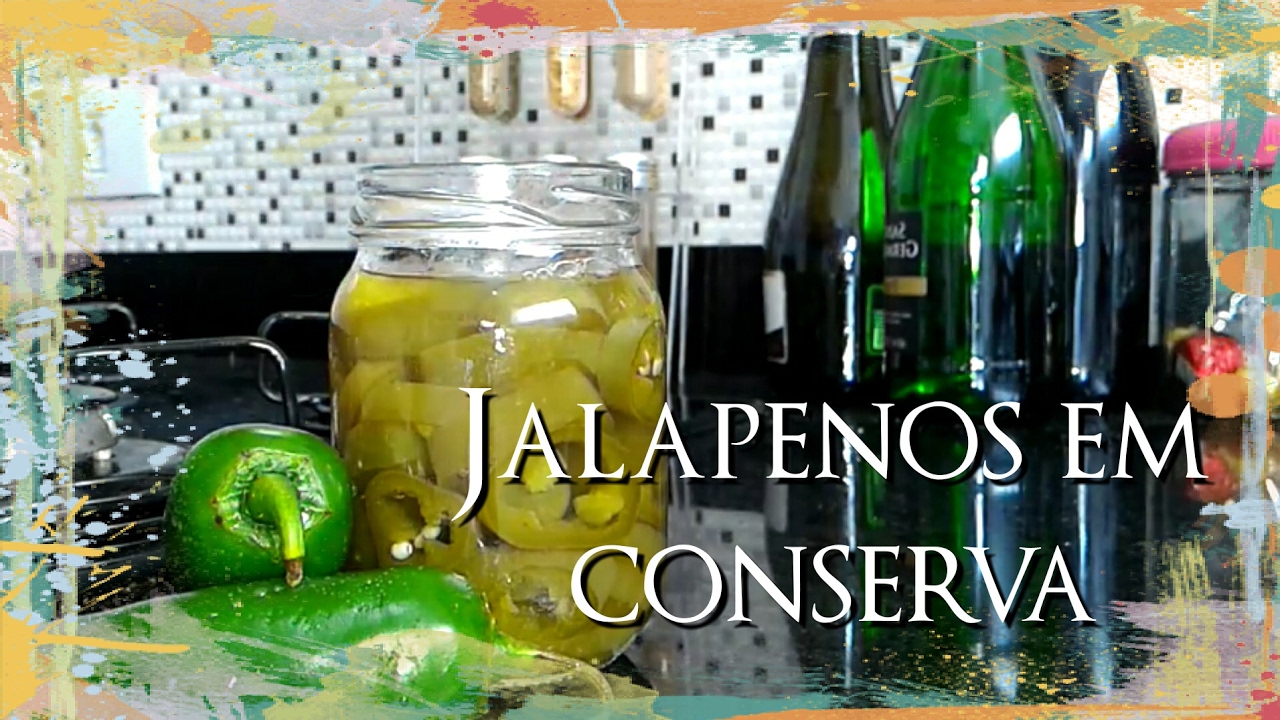 Aprenda fazer pimenta Jalapeño em conserva