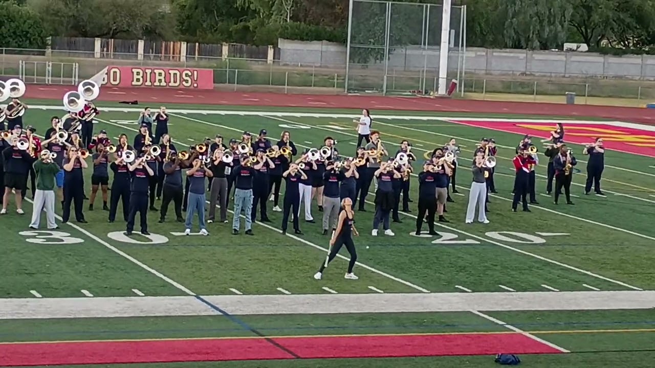 Ole Miss' half time show for the fiesta bowl game in Arizona.  Rehearsing at Chaparral 1-7-26
