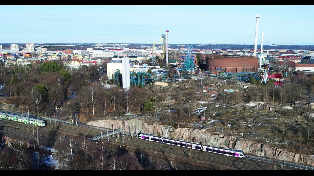 Ilmakuva, Helsinki, Linnanmäki.
