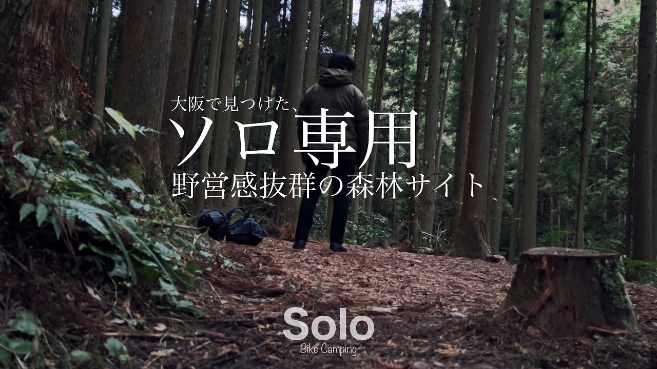 大阪で野営感抜群なソロ専用サイトを見つけた