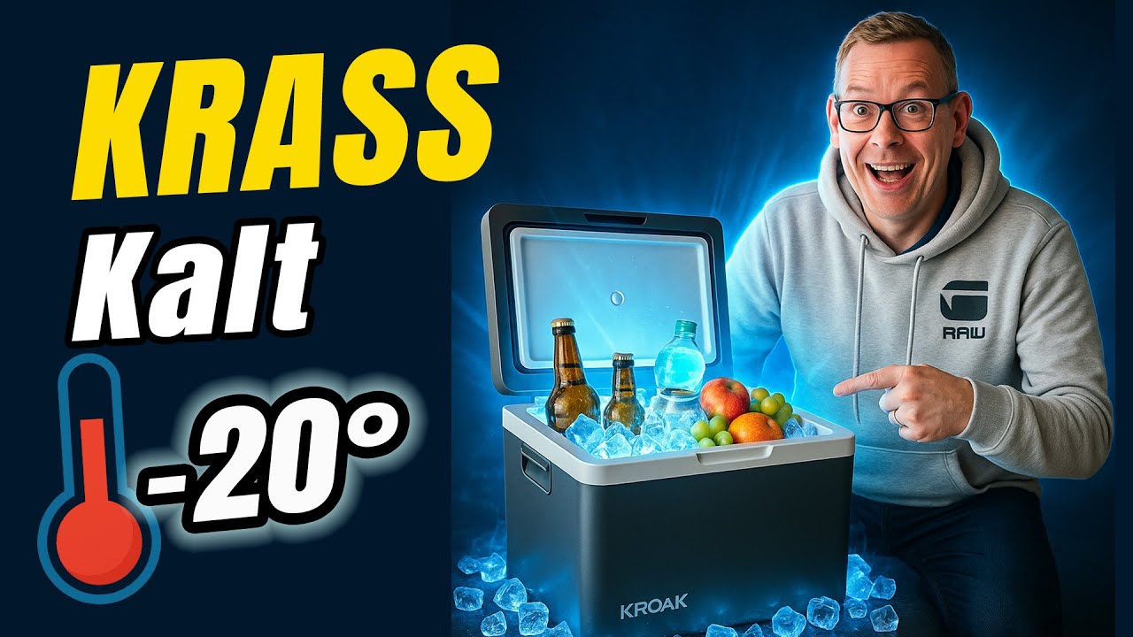 Kompressor Kühlbox Test - Was kann die KROAK Kompressor Kühlbox ?