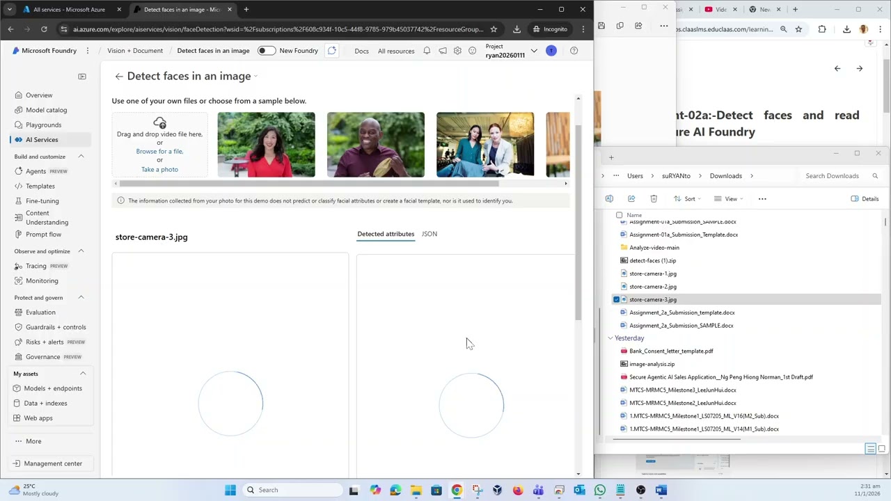Задание 02a по DLL-библиотеке PDDS: Обнаружение лиц и чтение текста в Azure AI Foundry (НОВОЕ)