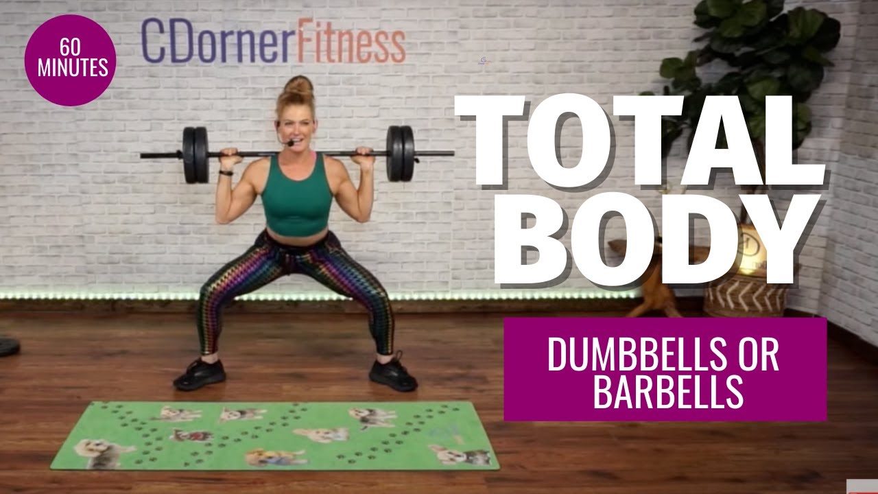 60 min TOTAL BODY STRENGTH 🔥 Barbell and dumbbell options 🔥