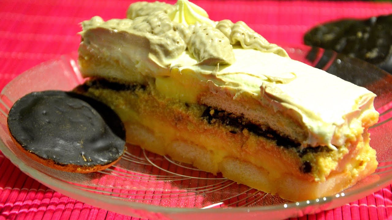 Bingo torta -  sočna i kremasta brza torta sa puno Jafa keksa