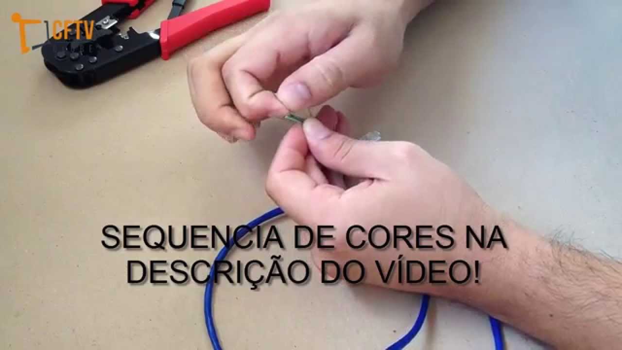 COMO CRIMPAR CABO DE REDE - CFTV