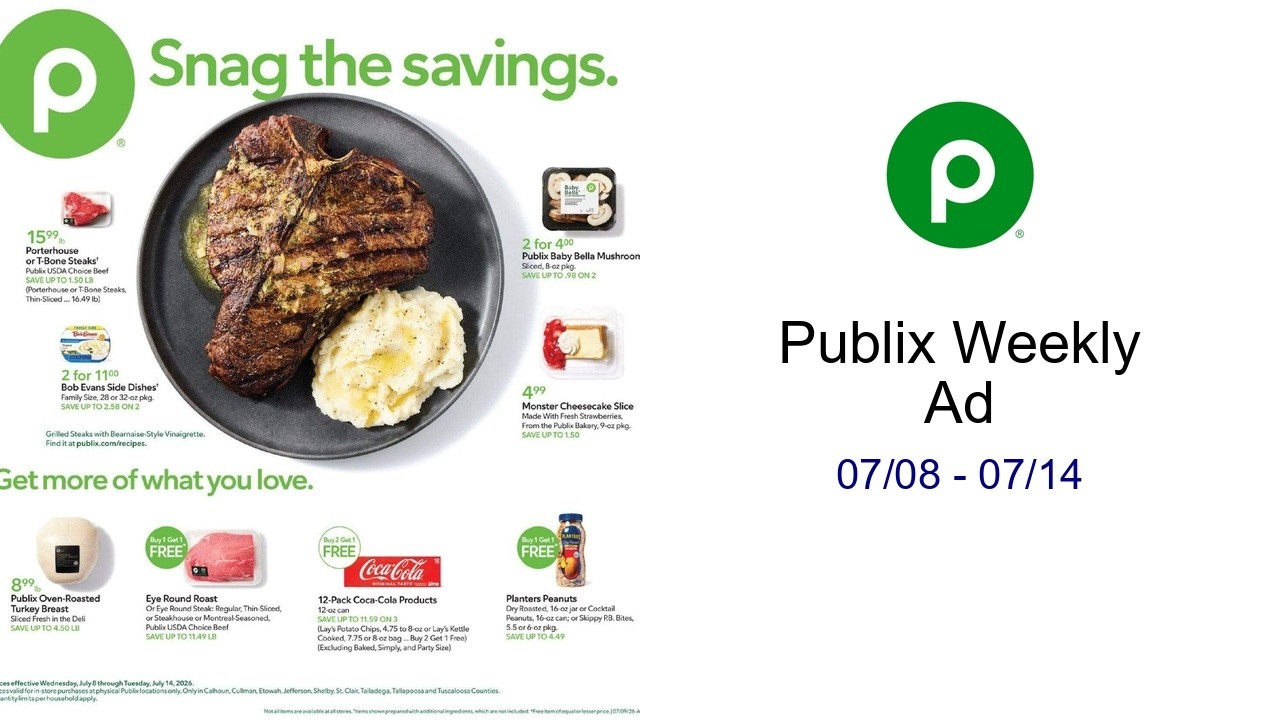 Publix Weekly Ad 07/08 - 07/14