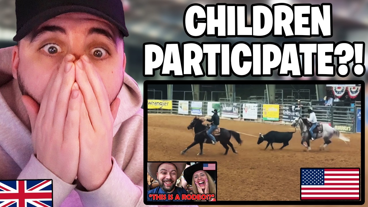Brit Reacts to an American RODEO for the First Time!