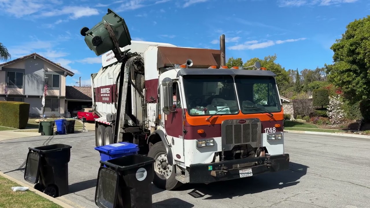 Zippy Amrep Garbage Truck Collecting Green Waste
