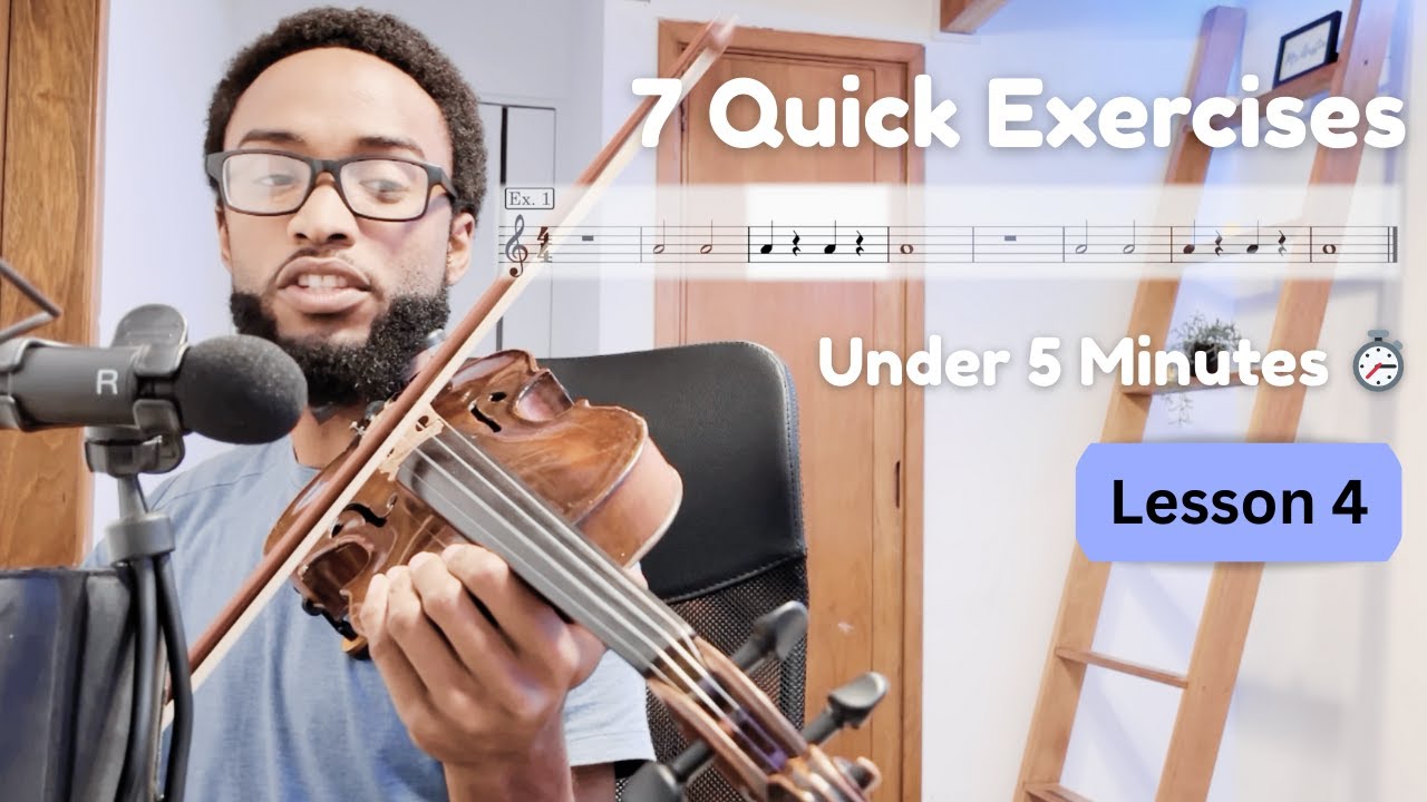 Lesson 4: 7 Violin Sight Reading Exercises (Under 5 Minute Workout)