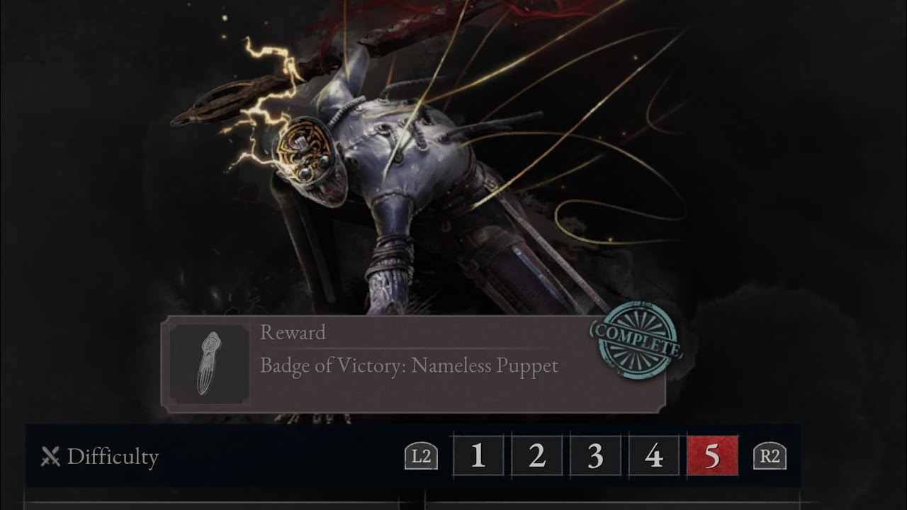 Lies of P- Nameless Puppet (Difficulty 5) -No Pulse Cell-Ng+2