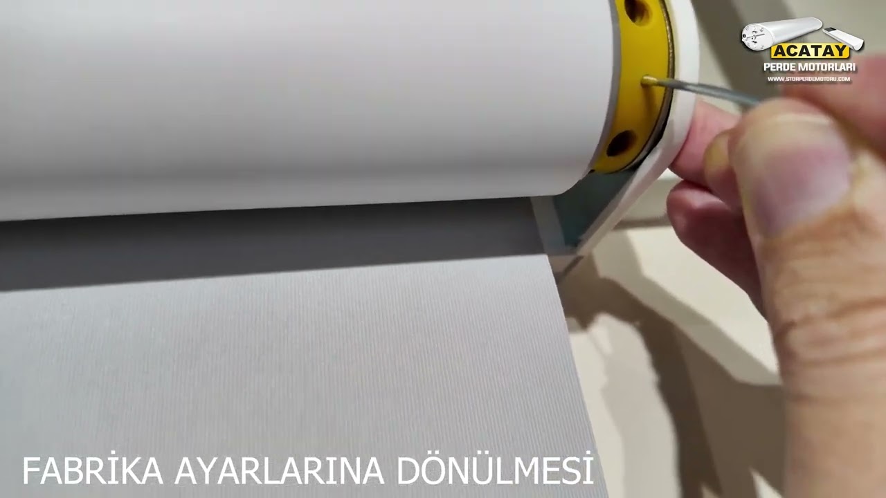 İLK NESİL ACATAY AC STOR PERDE TÜP MOTORLARI FABRIKA AYARLARINA DONULMESI