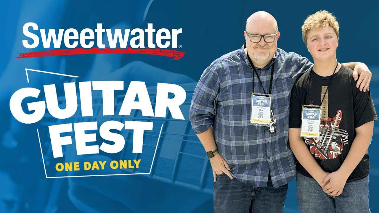 Metal Dad and Metal Son at Guitarfest! #sweetwater
