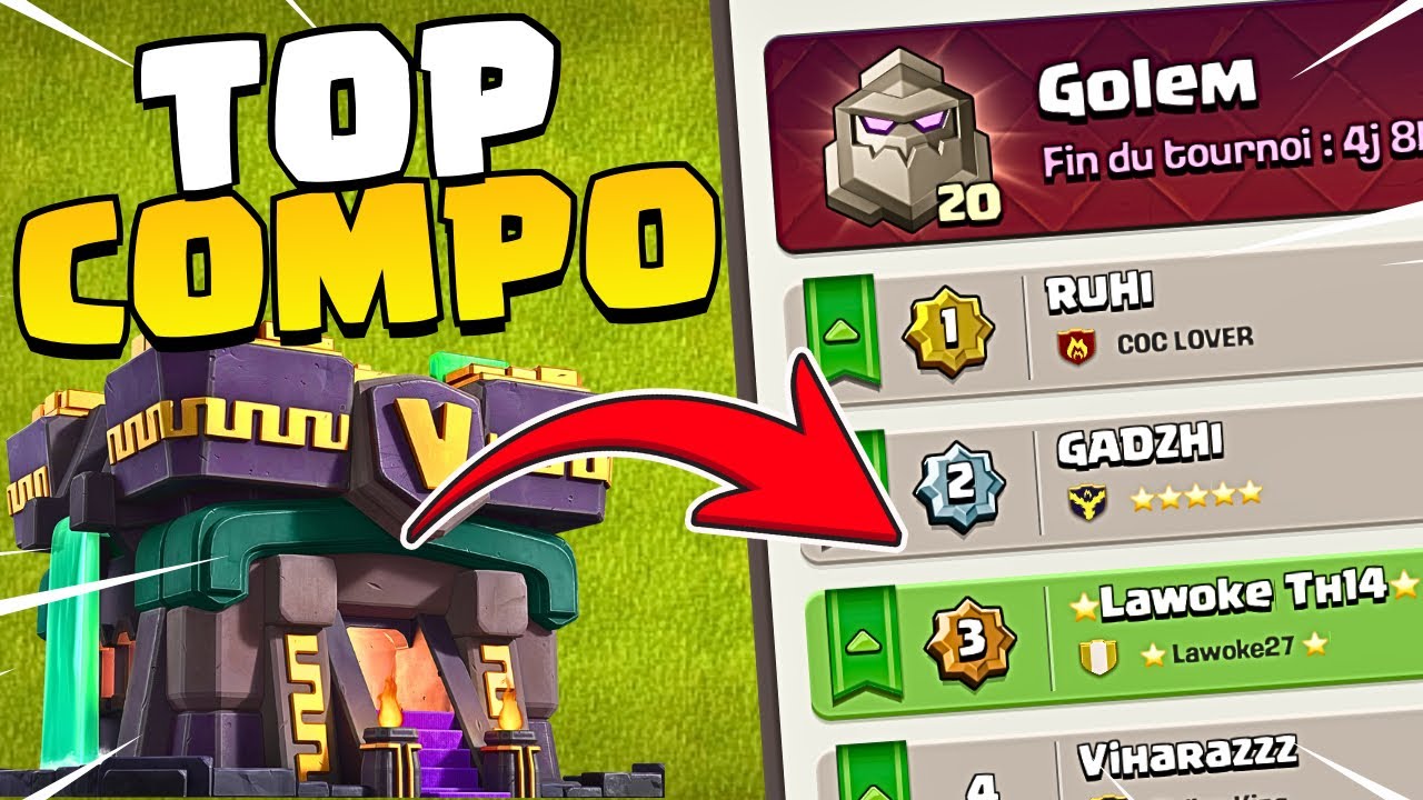 HDV14 vs HDV15 en ligue Golem !!! 🥵