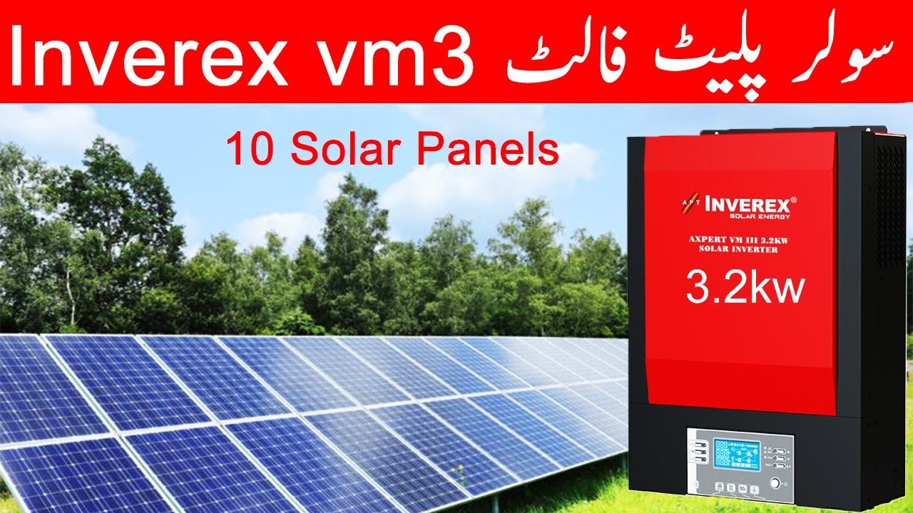 inverex axpert vm3 3.2kw Mppt solar inverter With 10 Q cell solar Panels Poly Review